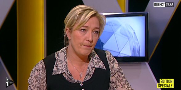 Marine Le Pen sur iTele alors que l'arrestation du tueur de Toulouse est en cours