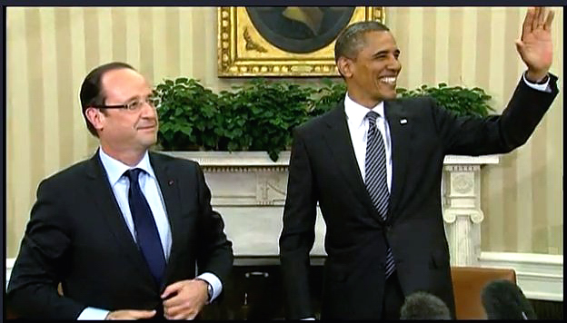 Première rencontre Hollande Obama à la Maison Blanche