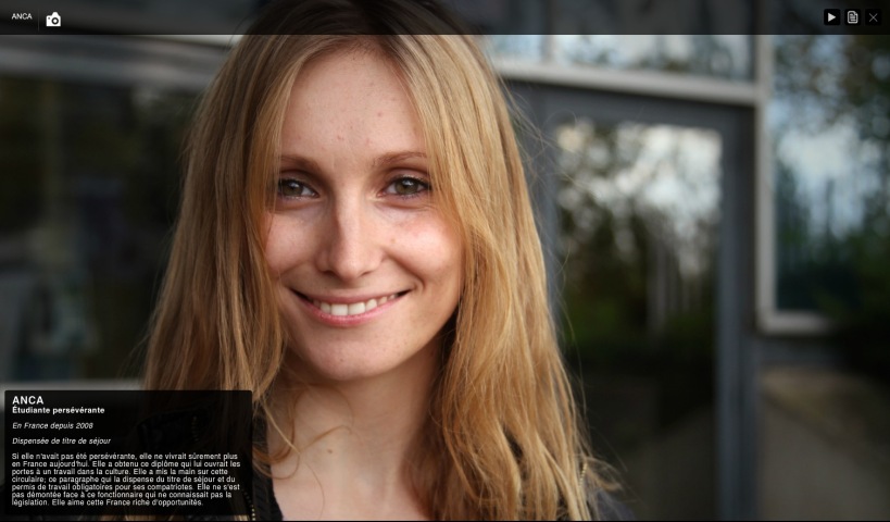 Anca interviewée dans le web-documentaire Paroles de Roumains