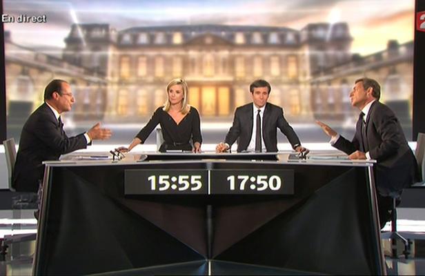 Débat Hollande Sarkozy - Capture 20 Minutes
